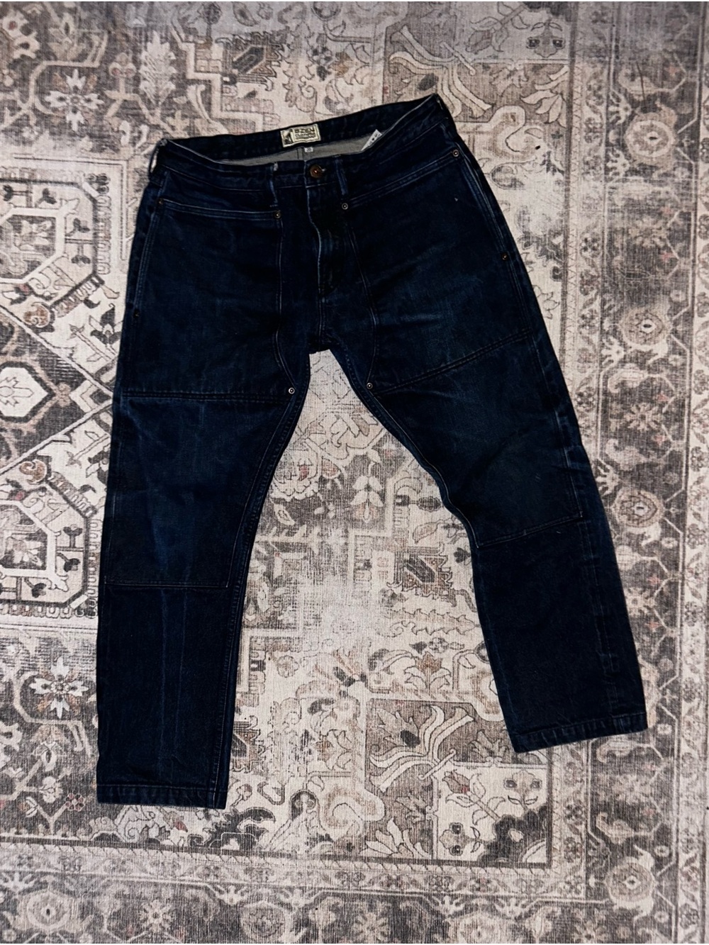 Men's Selvedge Blue Denim Workwear Pants